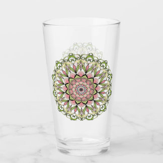Copo De Pint Design da flor da taça de vidro