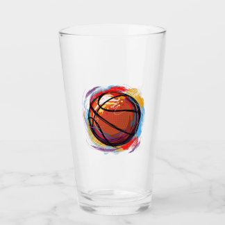 Copo De Pint Design de basquete pintado digitalmente
