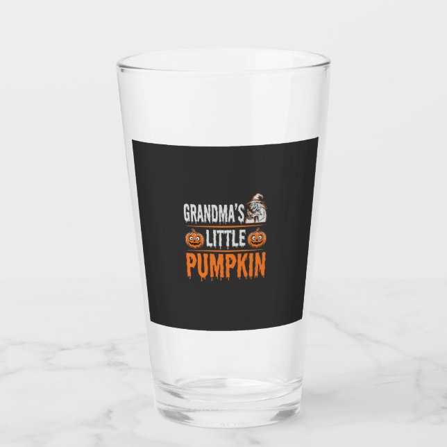 Copo De Pint Design de Bruxa de Halloween da Pequena Abóbora da (Frente)