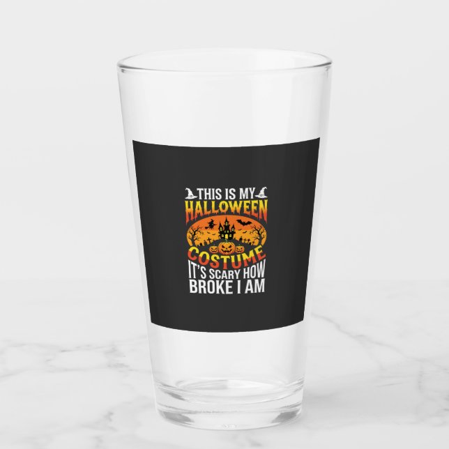 Copo De Pint Design de Casa Assombrada de Fantasia de Halloween (Frente)