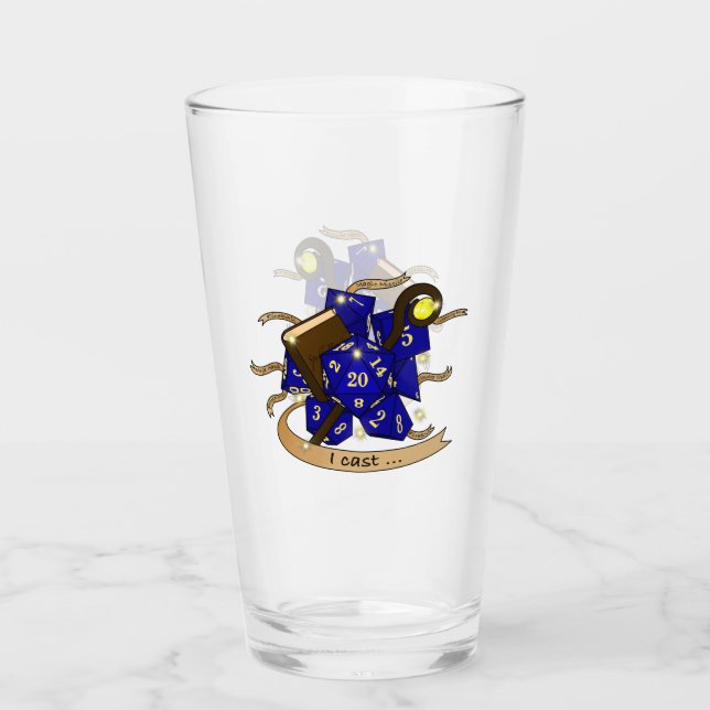 Copo De Pint Design de Dice do Assistente (Frente)