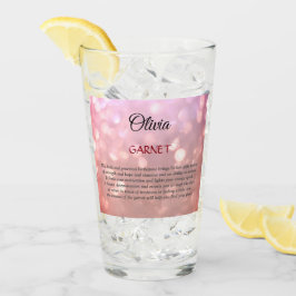 Copo De Pint Design de Garnet de Birthstone