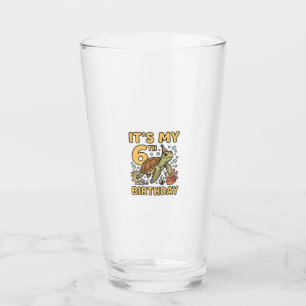 Copo De Pint Design de gravura vintage de tartaruga marinha de 