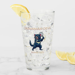 Copo De Pint Design de Jogador de Tênis do Diabo da Tasmânia -