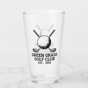 Copo De Pint Design de logotipo do Clube Golf Minimalista Perso