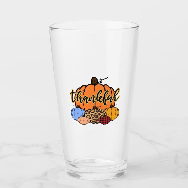 Copo De Pint Design de Pumpkins de queda (Frente)