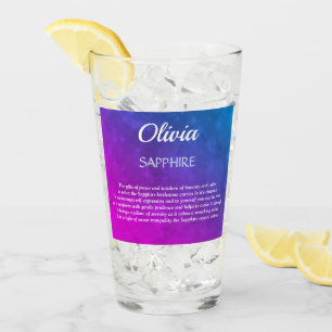 Copo De Pint design de setembro de Birthstone Sapphire 