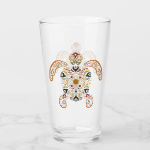 Copo De Pint design de tartaruga colorida