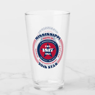 Copo De Pint Design de Tipografia Circular do Mississippi
