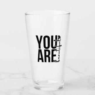 Copo De Pint Design de Tipografia “Linda” Minimalista – Preto