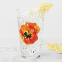 Design de vidro da papoila