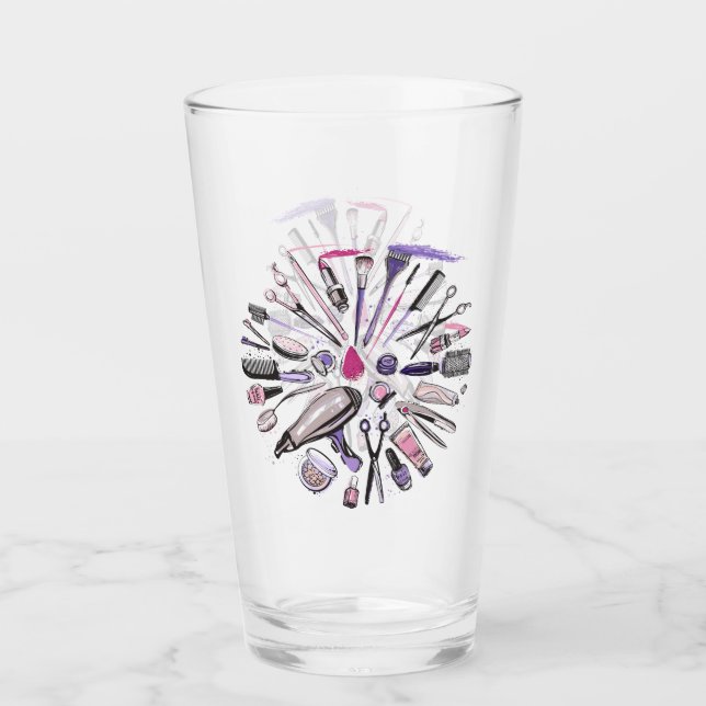 Copo De Pint Design do círculo da composição (Frente)