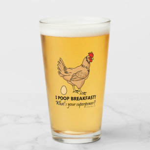 Copo De Pint Design engraçado do pequeno almoço dos tombadilh