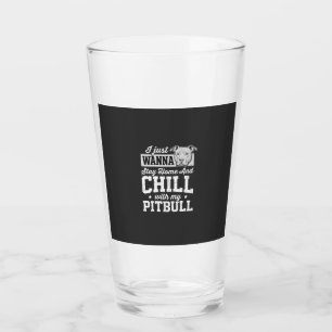 Copo De Pint Design Pitbull Fique em Casa e Relaxe