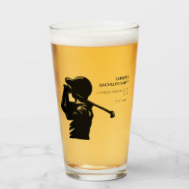 Copo De Pint Despedida de solteiro de Golfe Negro