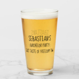 Copo De Pint Despedida de solteiro Último Sabor da Liberdade Tu