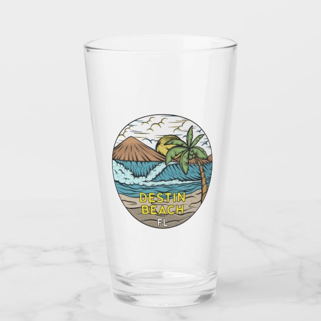 Copo De Pint Destin Beach Florida Vintage (Frente)