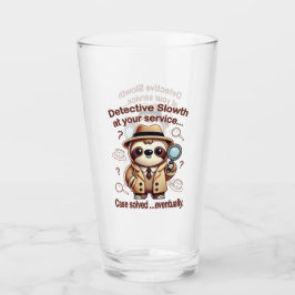 Copo De Pint "Detetive Sloth" Sloth Private Eye
