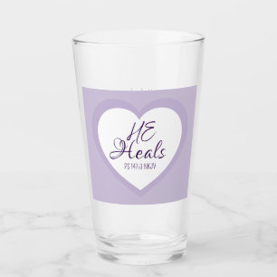 Copo De Pint Deus Cura os Desesperados Roxo Claro Conforto