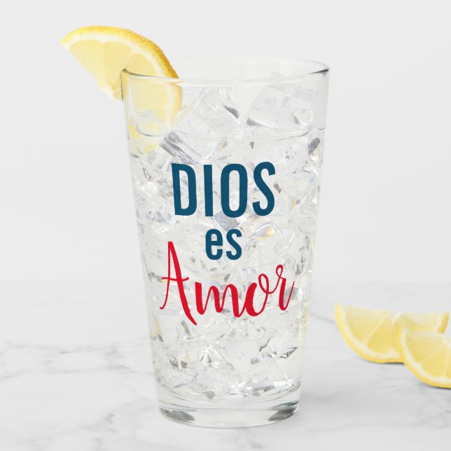 Copo De Pint Deus é amor (Gelo frontal)
