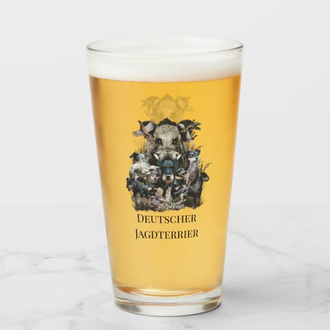 Copo De Pint Deutscher Jagdterrier (Frente (Preenchido))