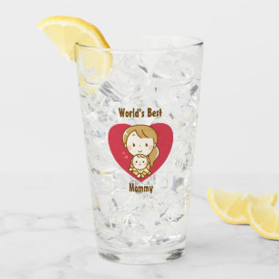 Copo De Pint Dia de as mães de desenho de kawaii fofo para mãe