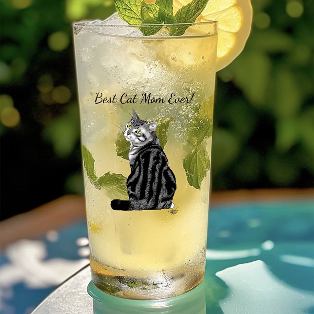 Copo De Pint Dia de as mães Tabby Cat (Criador carregado)