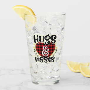 Copo De Pint Dia de os namorados Trendy Hugs E Kisses