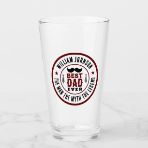 Copo De Pint Dia de os pais de logotipo ocidental do melhor Pai