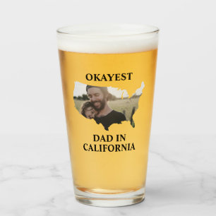 Copo De Pint Dia de os pais de pai Okayest nos EUA personalizad