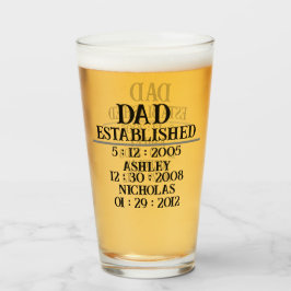 Copo De Pint Dia de os pais personalizado de pai 2024