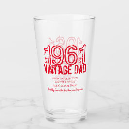 Copo De Pint Dia de os pais Vintage Year Fotografia Black Typog