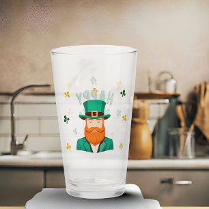 Copo De Pint Dia de Patrick do Leprechaun Clover Shamrock