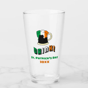 Copo De Pint Dia de São Patrício De Cerveja Irlandesa Cute En
