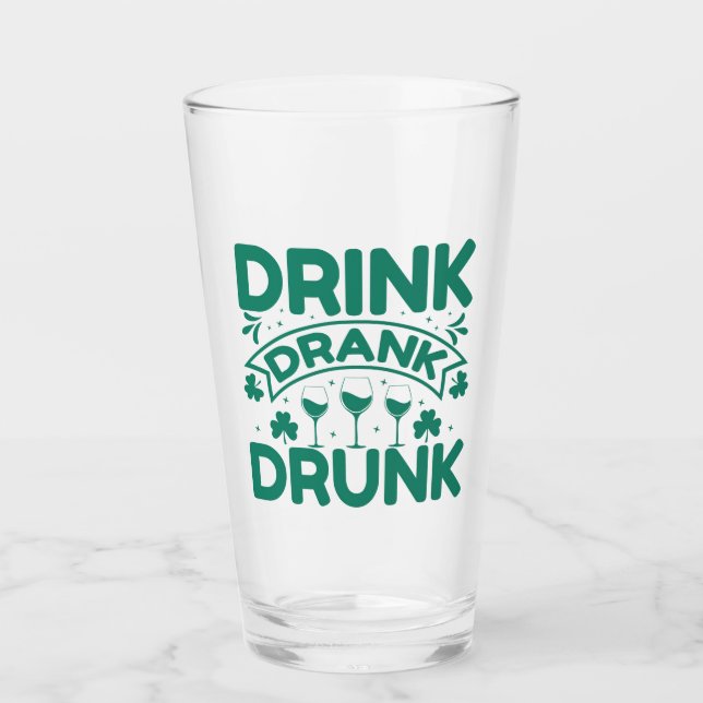 Copo De Pint Dia de São Patrício e orçamento (Frente)