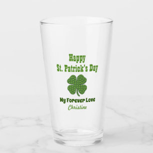 Copo De Pint Dia de São Patrício Irlandês Shamrock Clover Pi