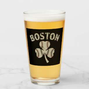 Copo De Pint Dia de São Patrício Irlandês Trevo de Boston Antig