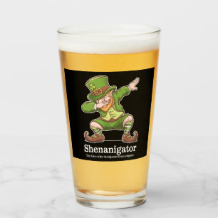 Copo De Pint Dia de São Patrício Shenanigator Dabbing Leprechau
