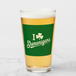 Copo De Pint Día de São Patrício Trevo da Sorte da Patty Irland