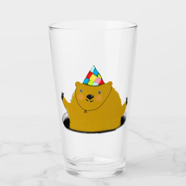 Copo De Pint Dia do Groundhog (Frente)