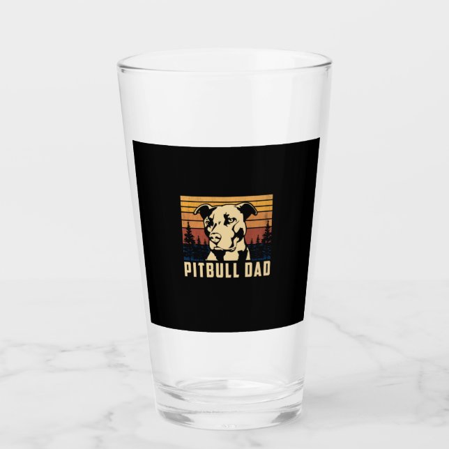 Copo De Pint Dia dos Pais Pitbull Pai (Frente)