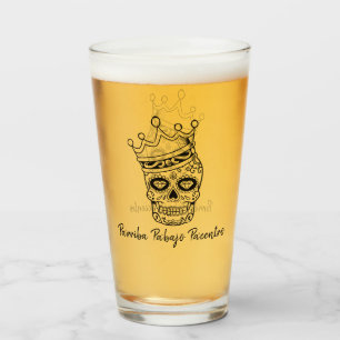 Copo De Pint Dia Personalizado da Páscoa de Calavera Morta