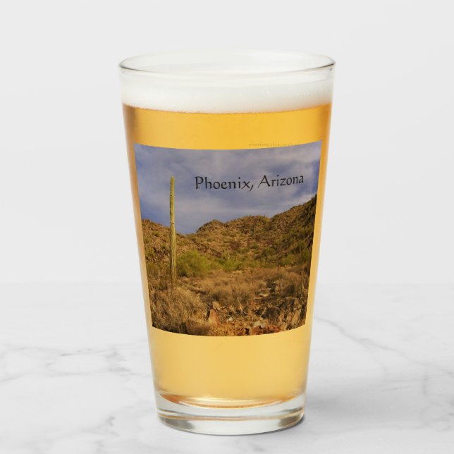 Copo De Pint Dia tempestuoso em Phoenix (Frente (Preenchido))
