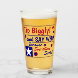 Copo De Pint Dica Biggly e Diga Por Que Vidro