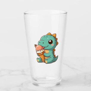 Copo De Pint Dinheiro comendo sorvete bonito