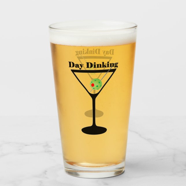 Copo De Pint Dinheiro do Dia - Pickleball (Frente (Preenchido))