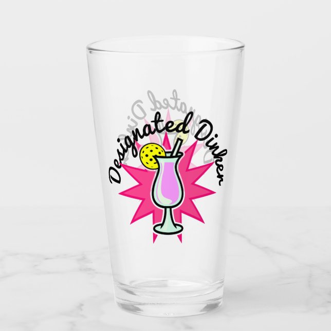 Copo De Pint Dinker Designado para Batedeira - Cocktail Rosa (Frente)