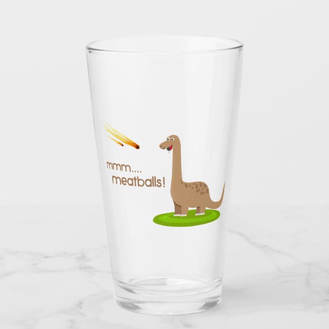 Copo De Pint Dinosaur Meteor Meatball (Frente)