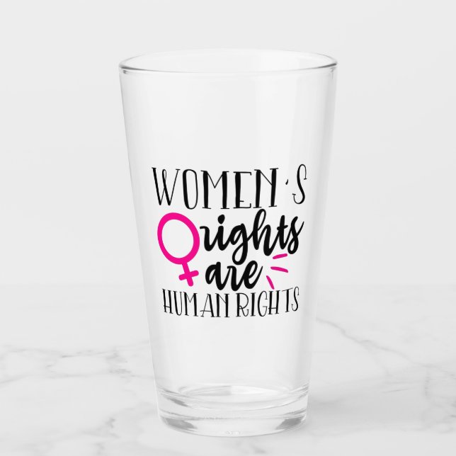 Copo De Pint Direitos das mulheres são direitos humanos (Frente)