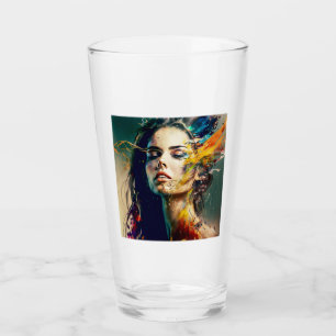 Copo De Pint Dissolvendo Tumbler de Vidro de Mulher